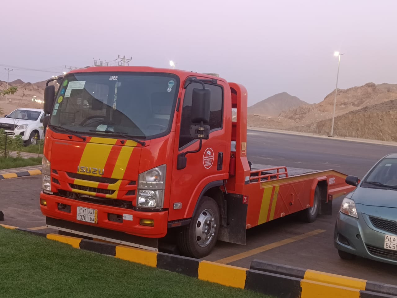 Towing truck ready for emergency response in Riyadh